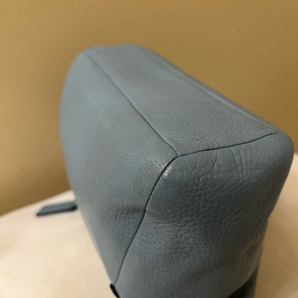 Coach Kelsey Kelsey Blue Leather Satchel Crossbody - Picture 12 of 14